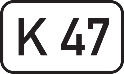Straßenschild Kreisstraße K 47