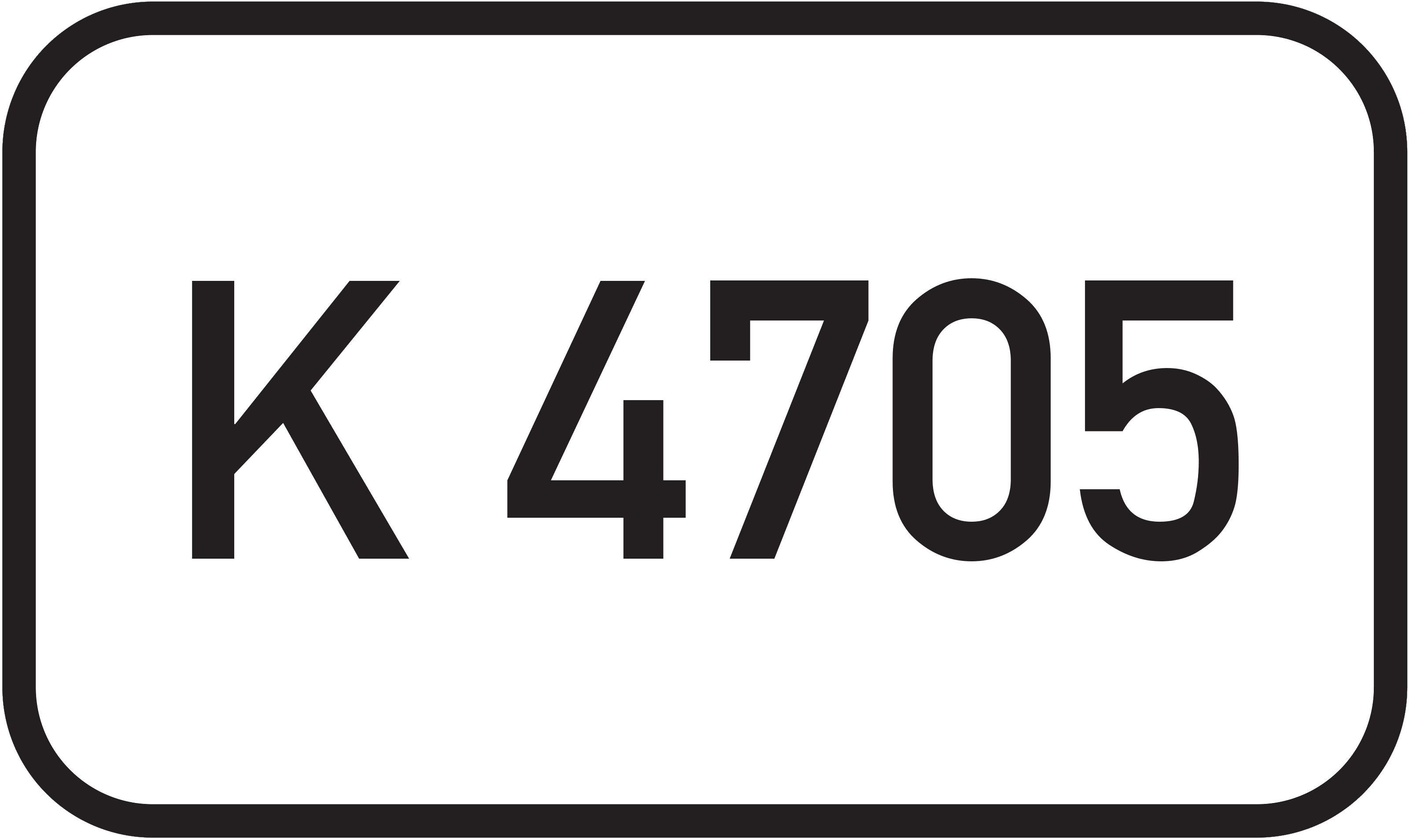 Straßenschild Kreisstraße K 4705