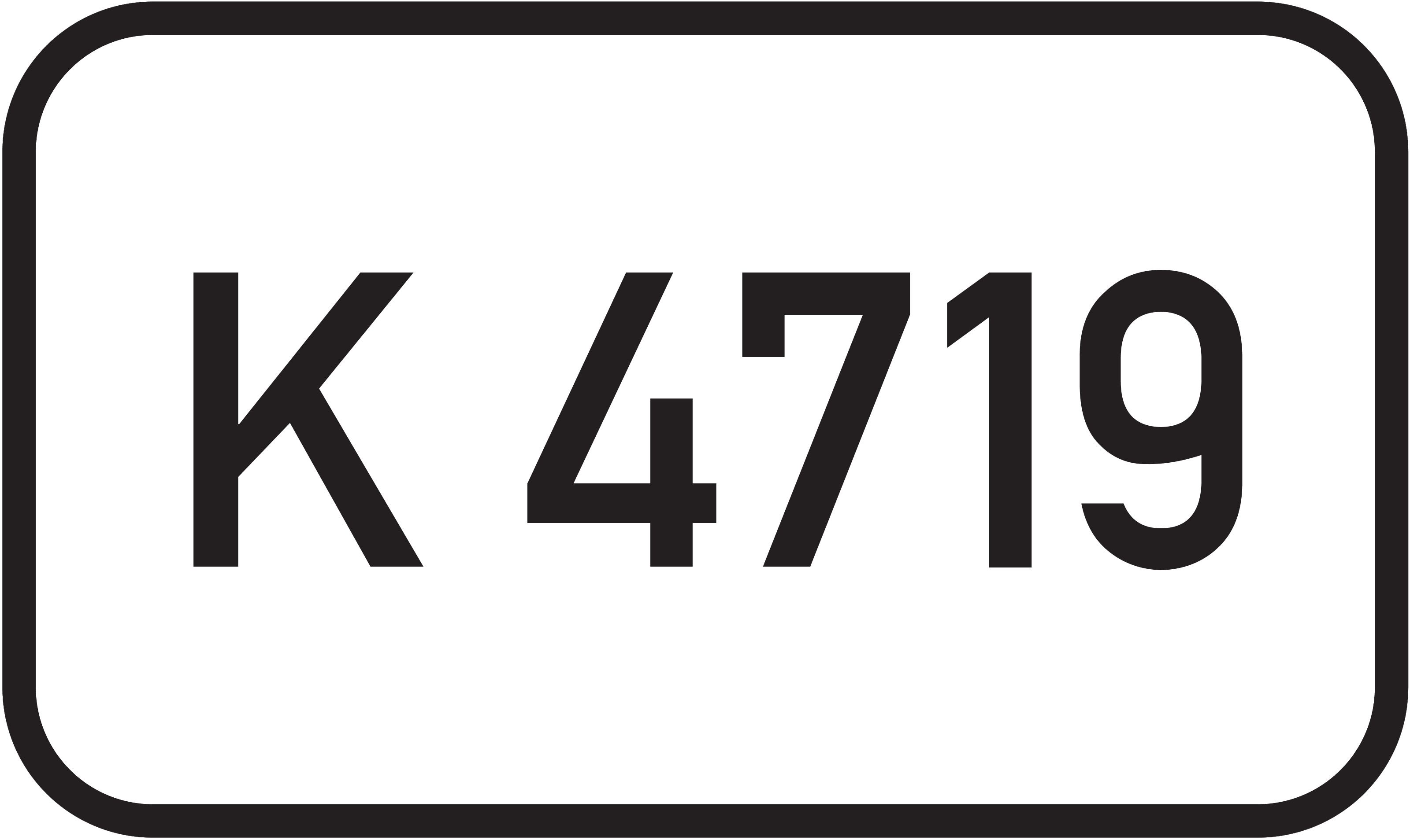 Straßenschild Kreisstraße K 4719