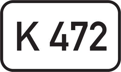 Straßenschild Kreisstraße K 472