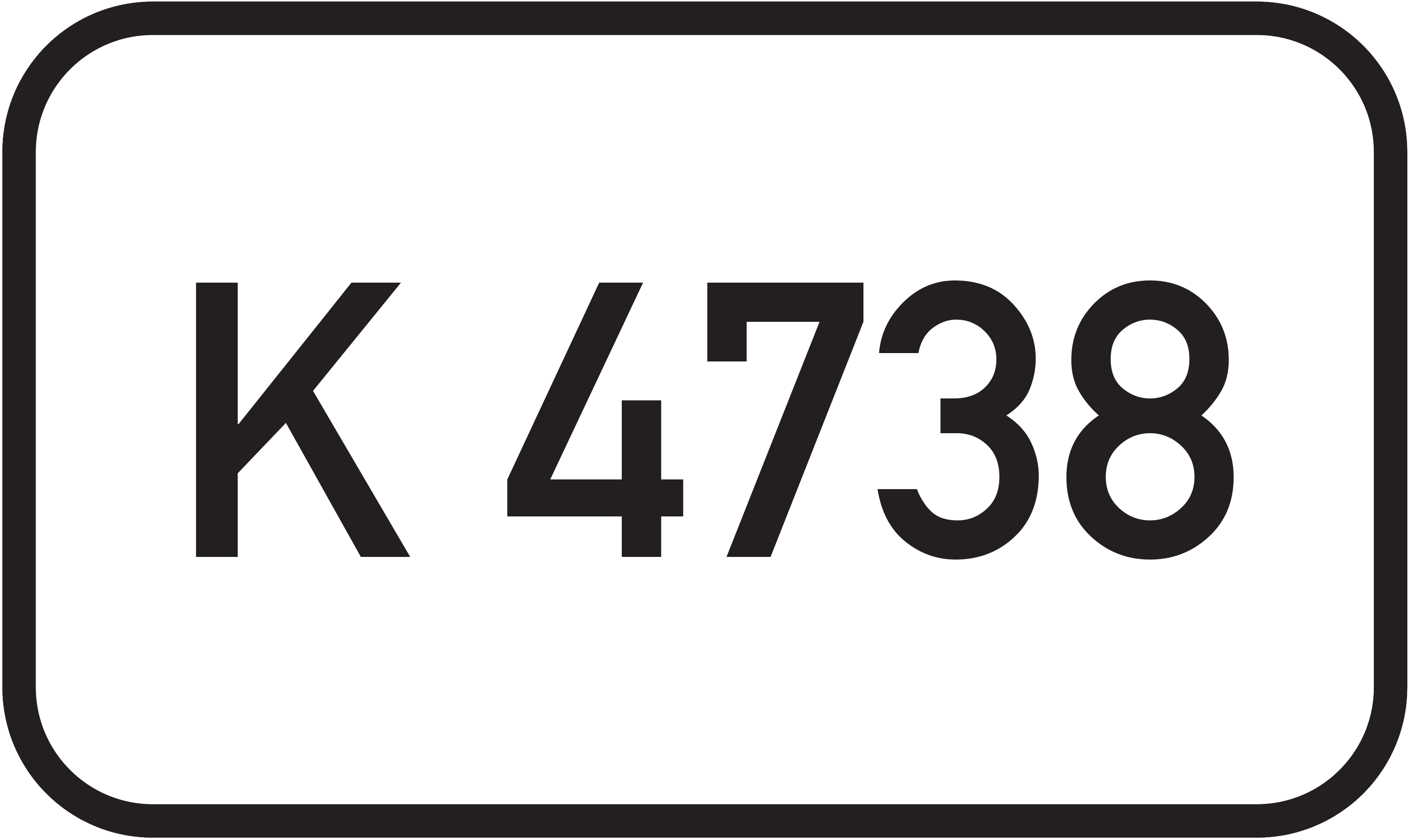 Straßenschild Kreisstraße K 4738