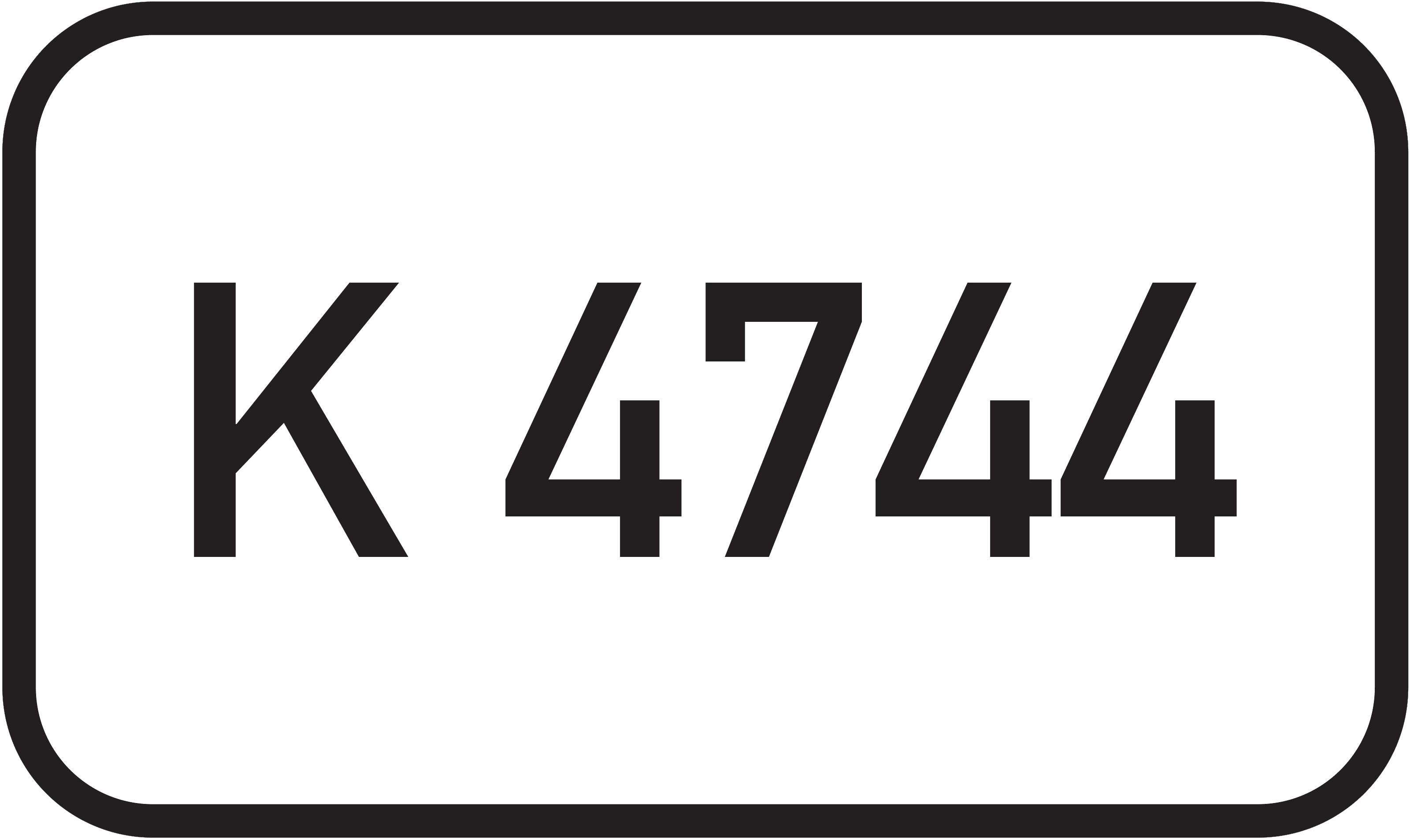 Straßenschild Kreisstraße K 4744