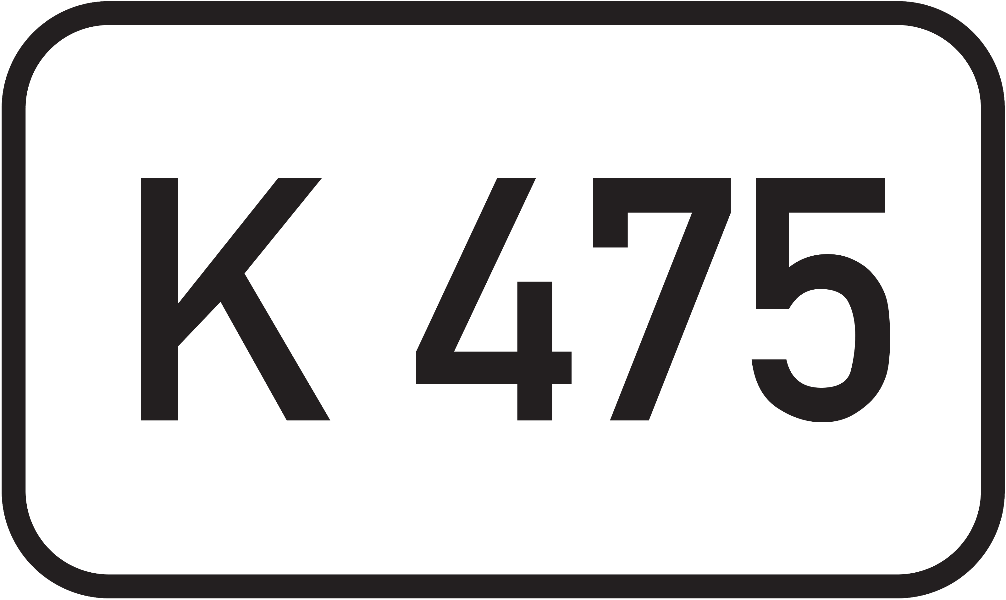 Straßenschild Kreisstraße K 475