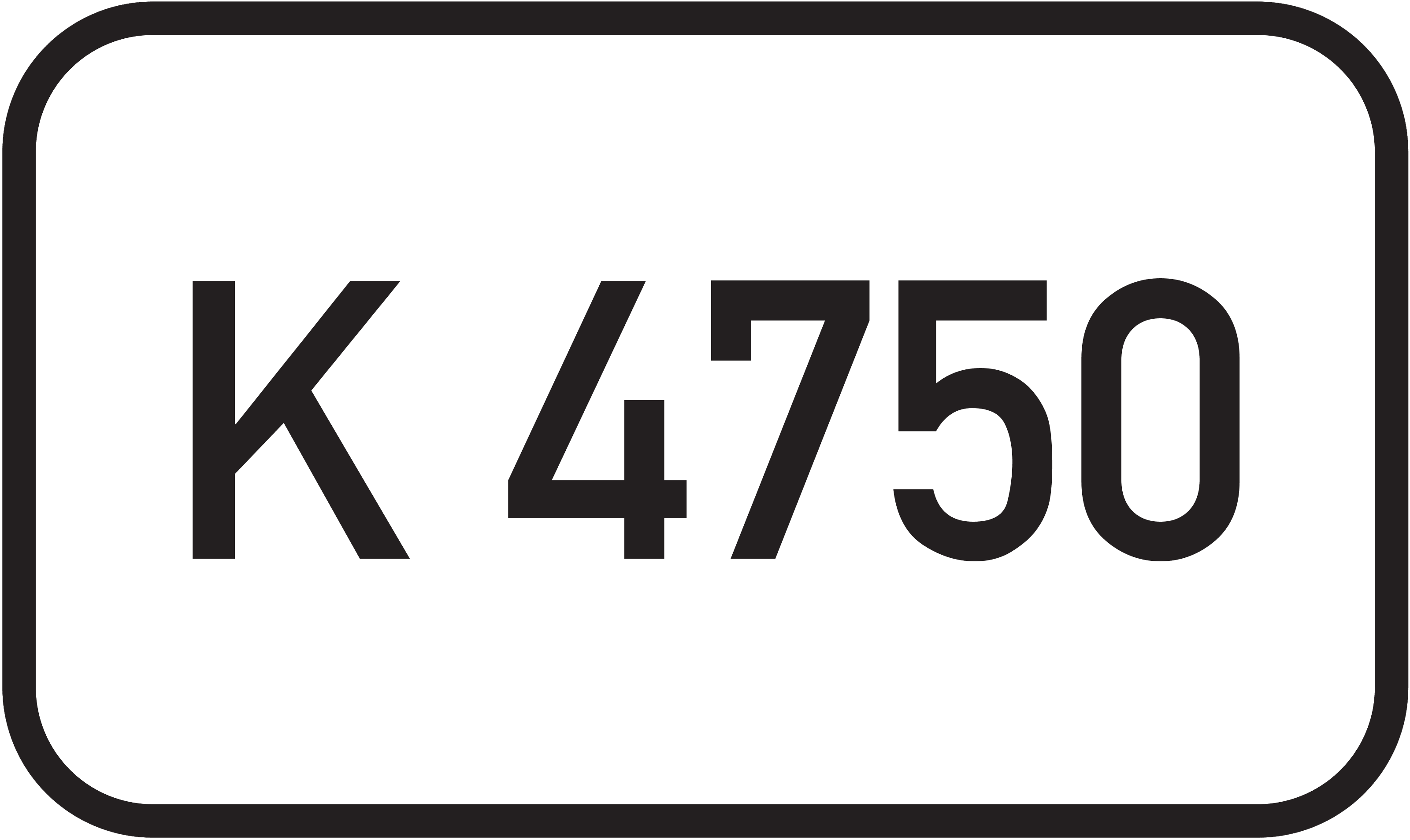 Straßenschild Kreisstraße K 4750