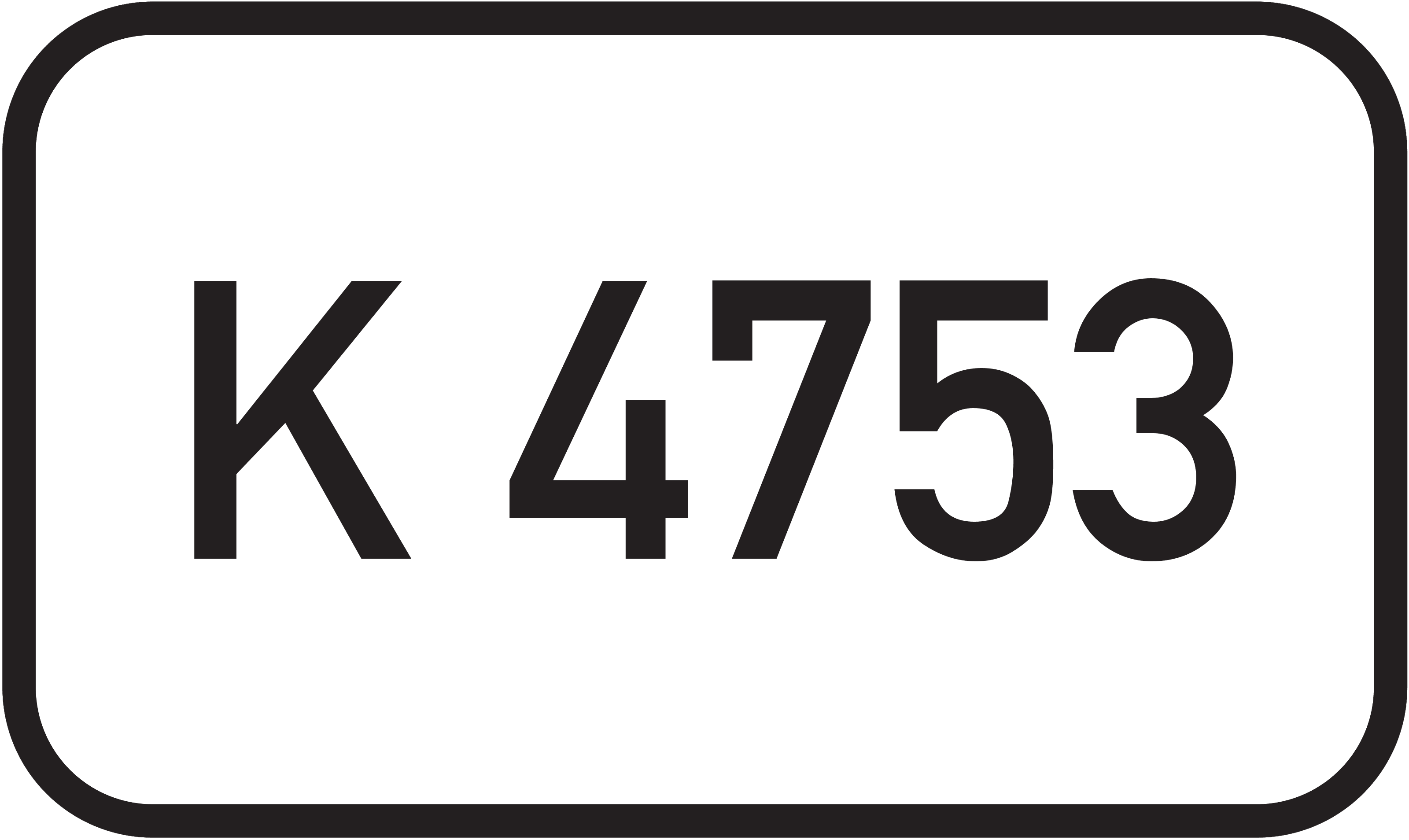 Straßenschild Kreisstraße K 4753