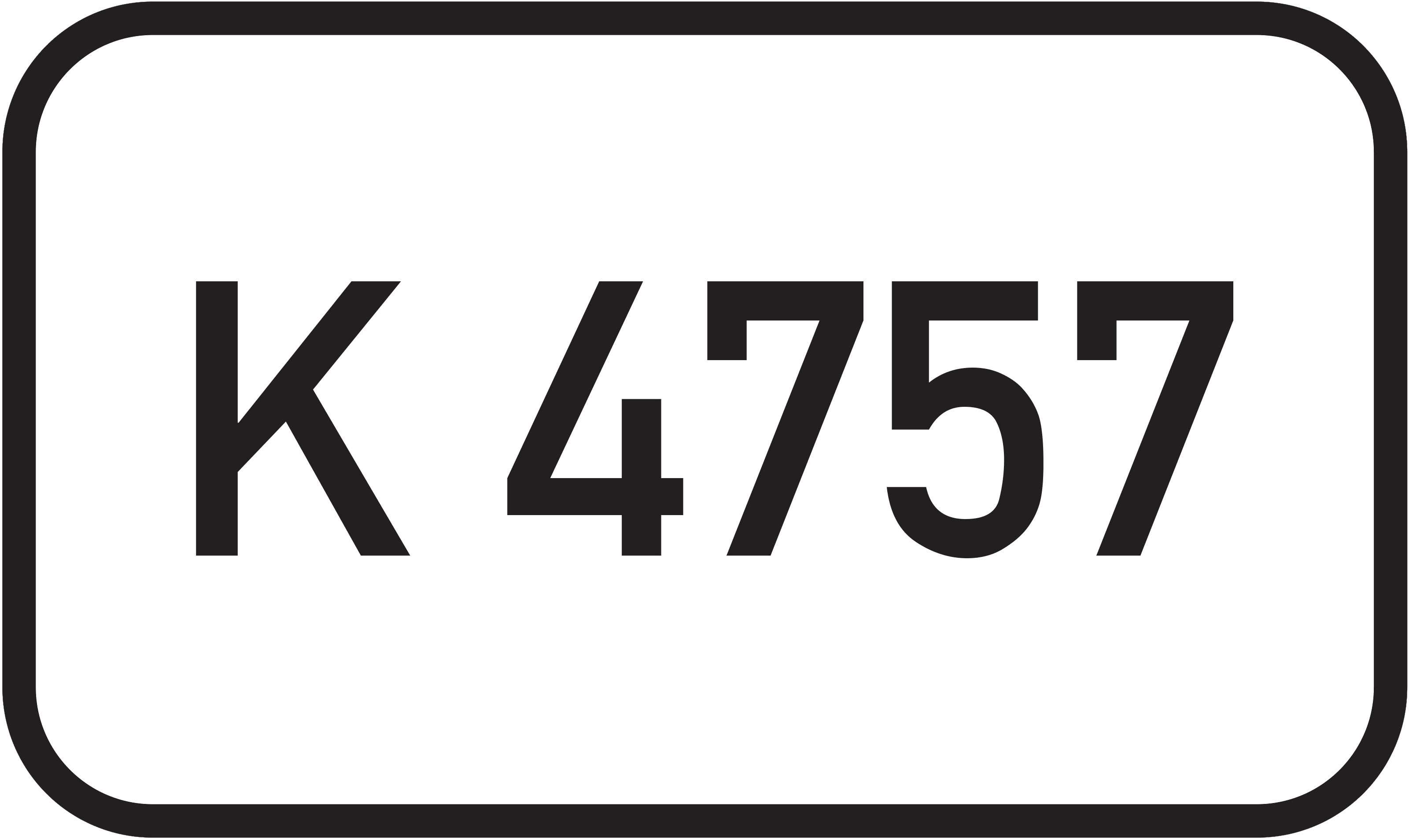 Straßenschild Kreisstraße K 4757