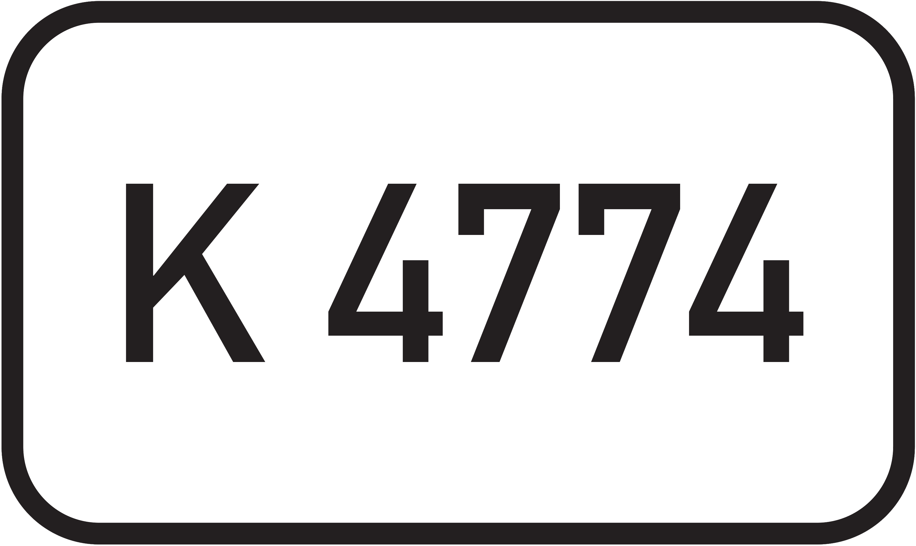 Straßenschild Kreisstraße K 4774
