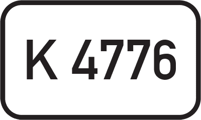 Straßenschild Kreisstraße K 4776