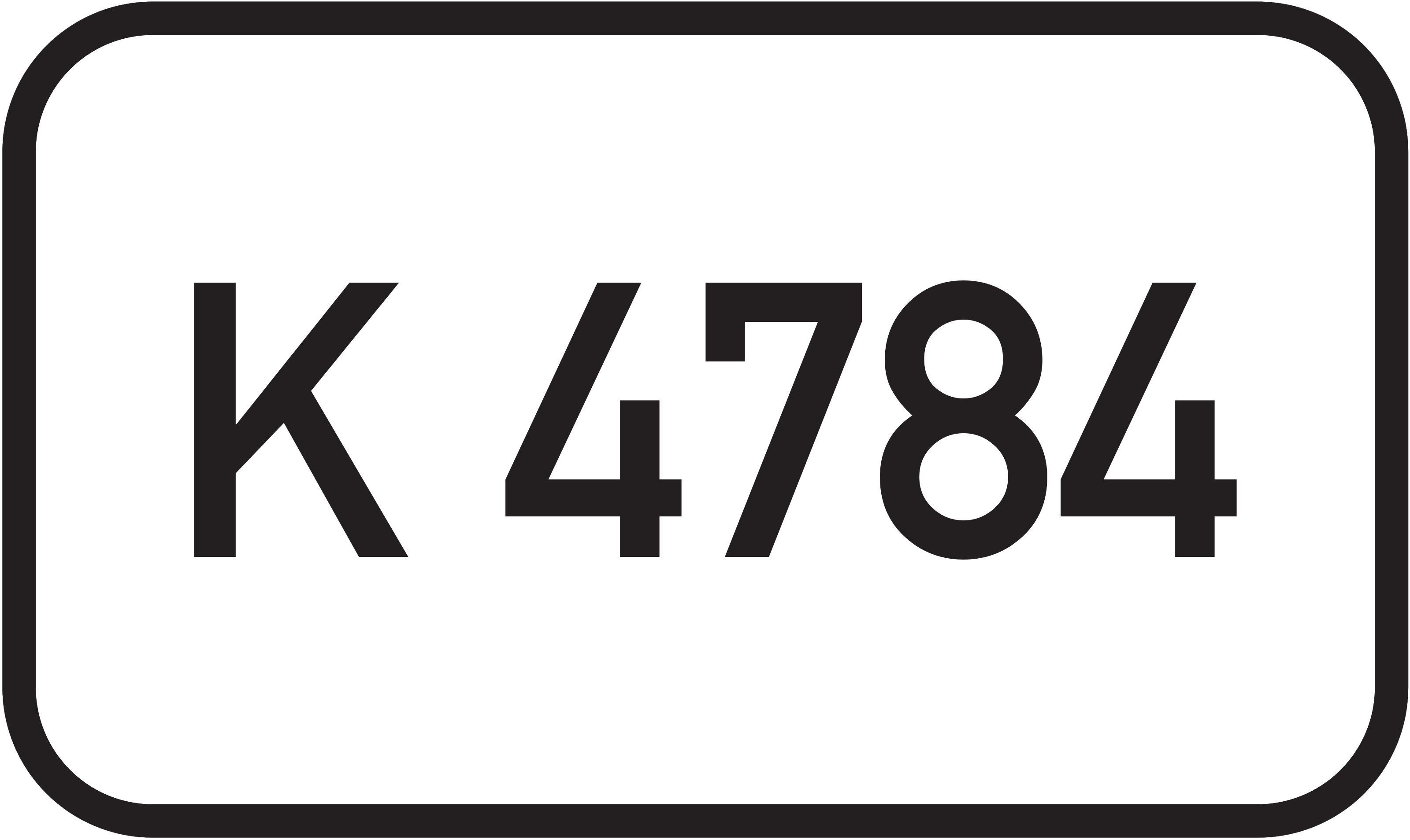 Straßenschild Kreisstraße K 4784