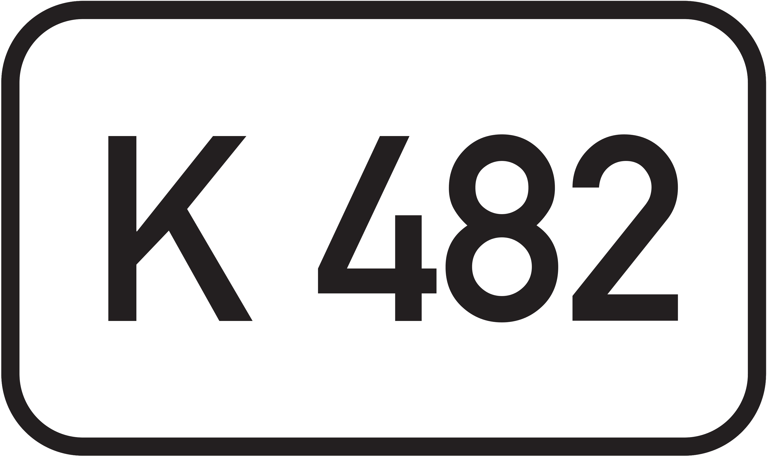 Straßenschild Kreisstraße K 482