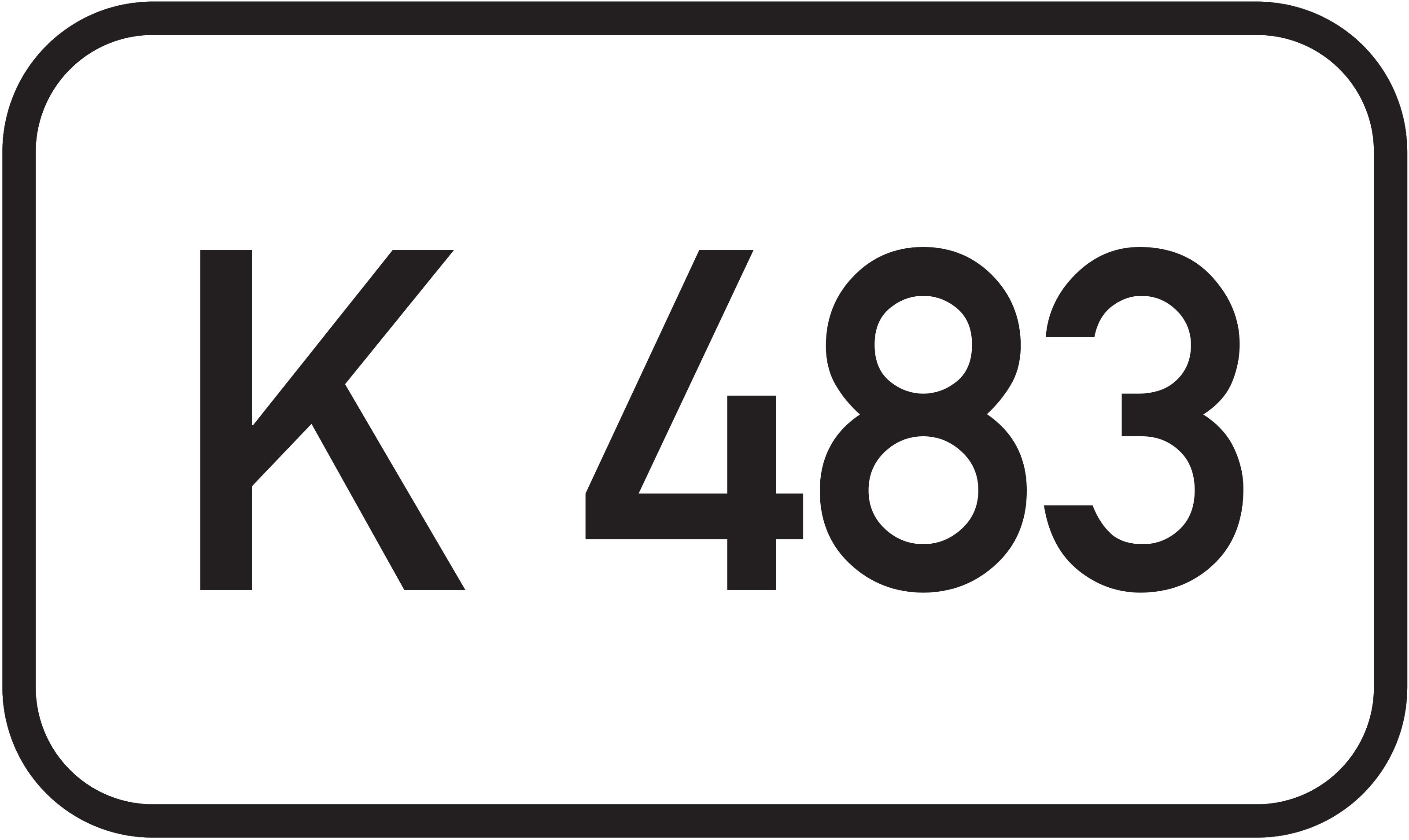 Straßenschild Kreisstraße K 483