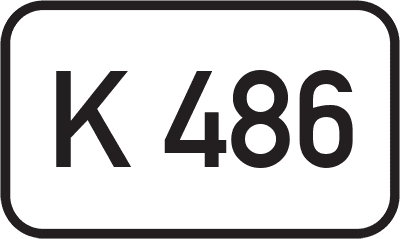 Straßenschild Kreisstraße K 486