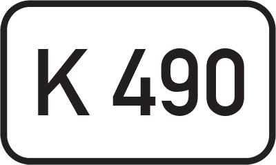Straßenschild Kreisstraße K 490