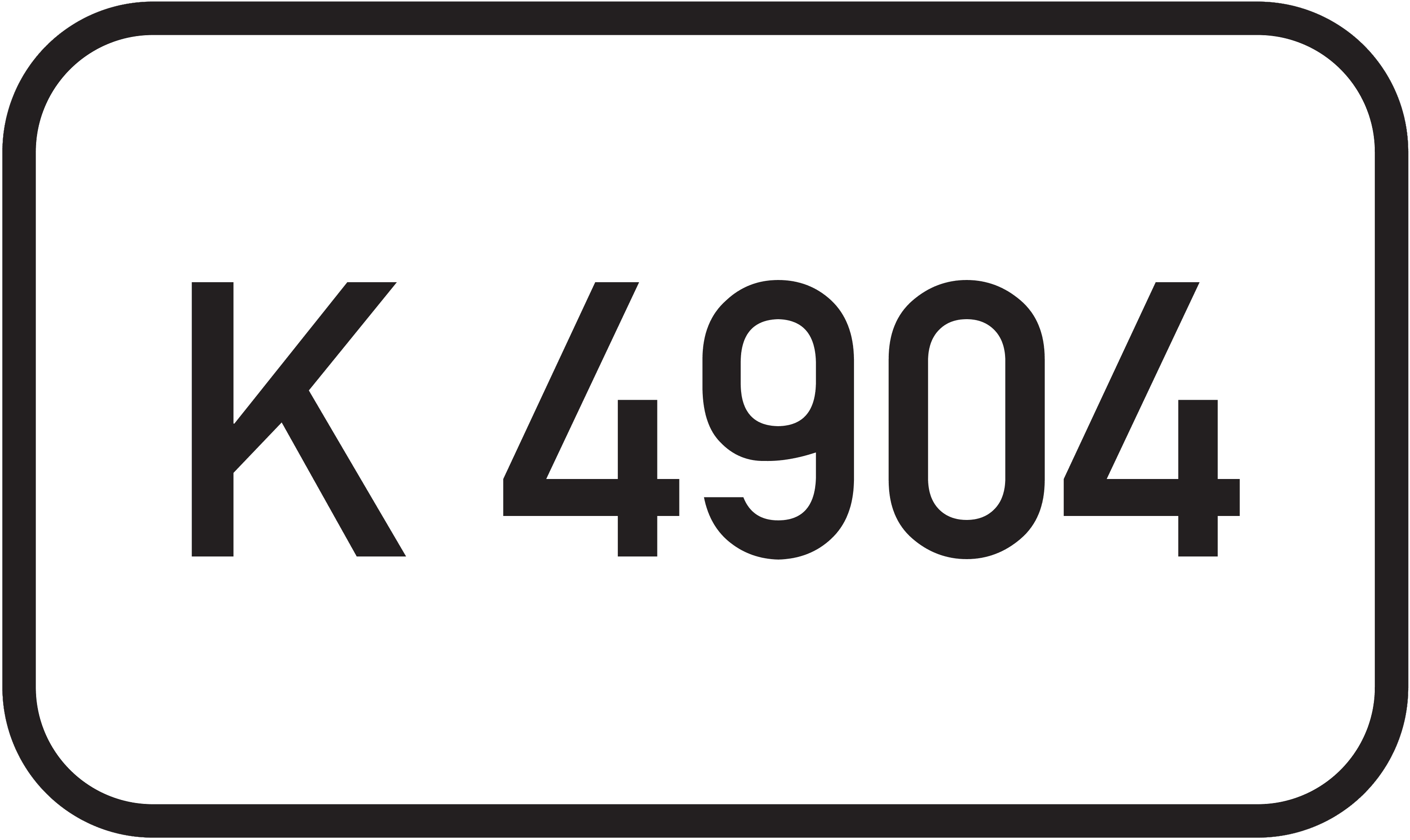 Straßenschild Kreisstraße K 4904