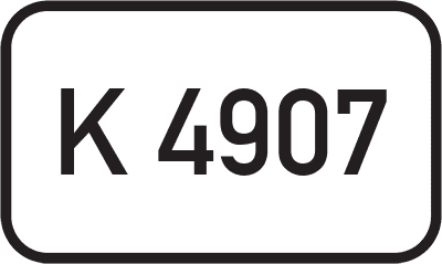 Straßenschild Kreisstraße K 4907