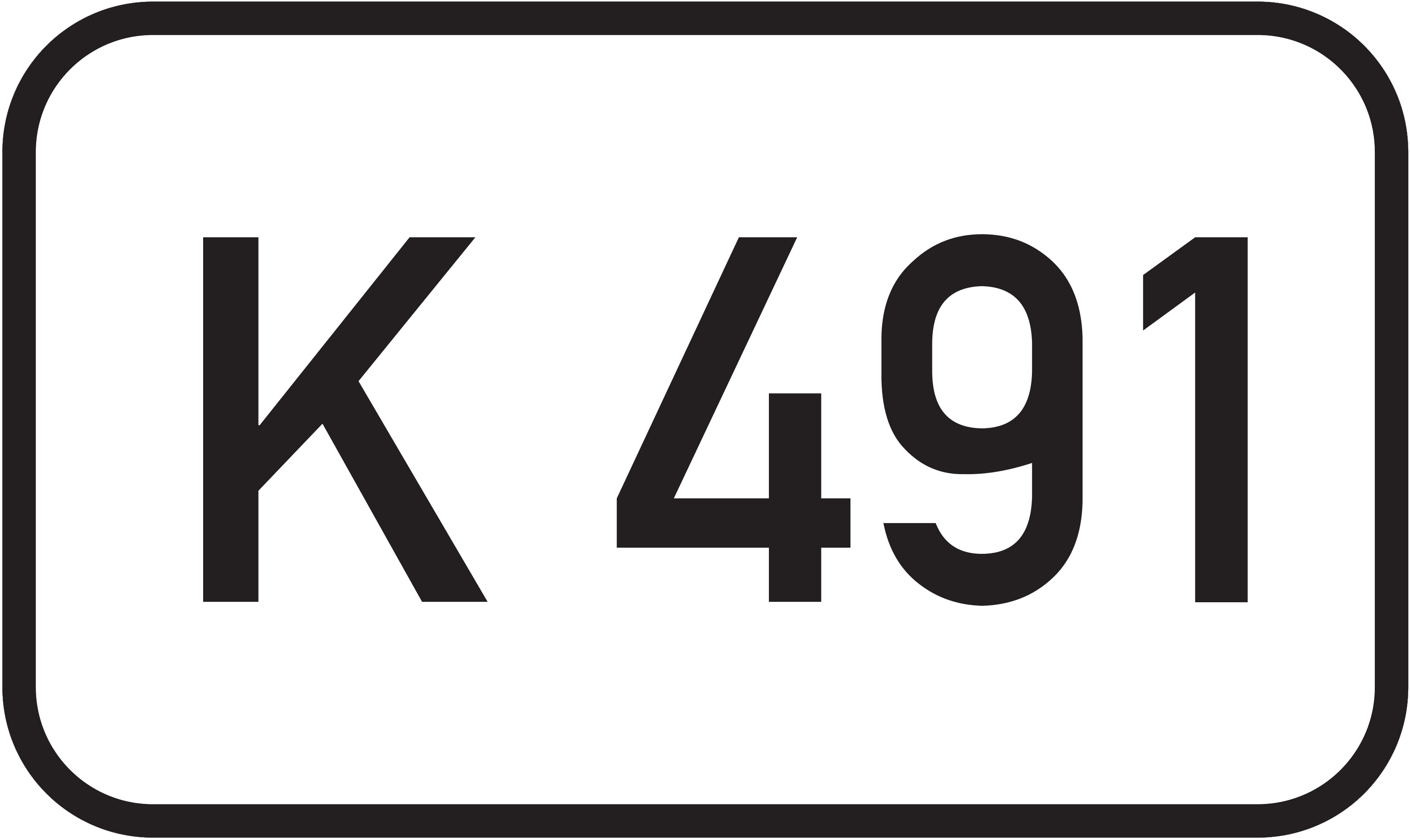 Straßenschild Kreisstraße K 491