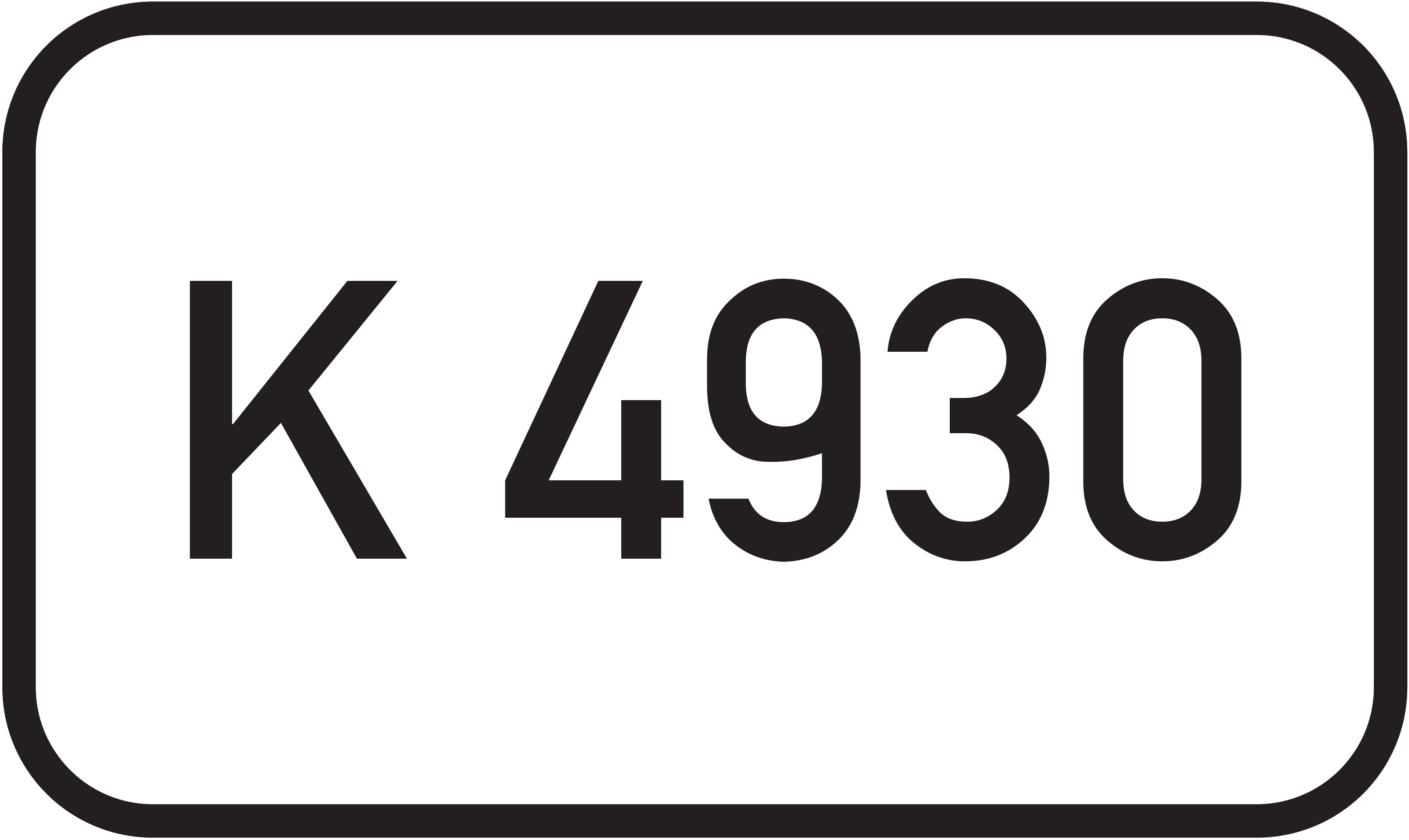 Straßenschild Kreisstraße K 4930