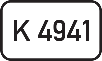 Straßenschild Kreisstraße K 4941