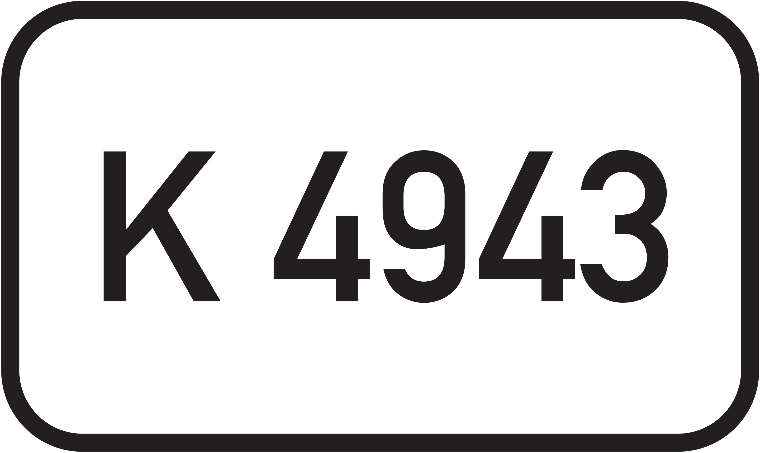 Straßenschild Kreisstraße K 4943