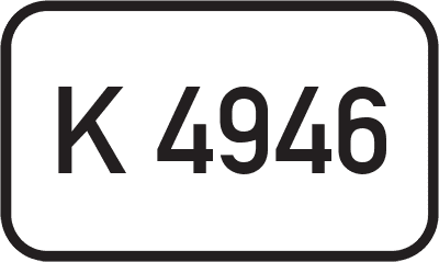 Straßenschild Kreisstraße K 4946