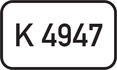 Straßenschild Kreisstraße K 4947