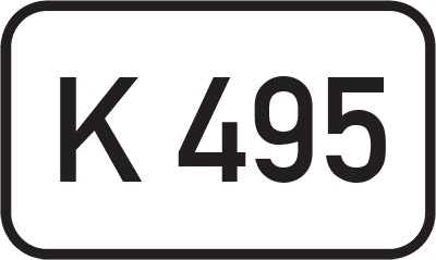 Straßenschild Kreisstraße K 495