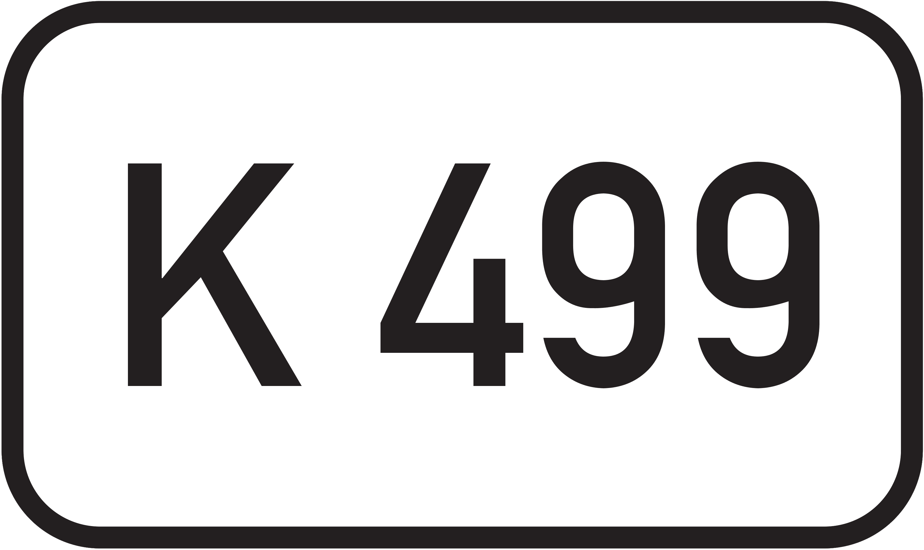 Straßenschild Kreisstraße K 499