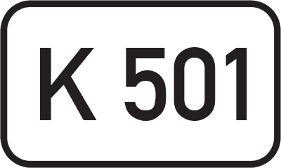 Straßenschild Kreisstraße K 501
