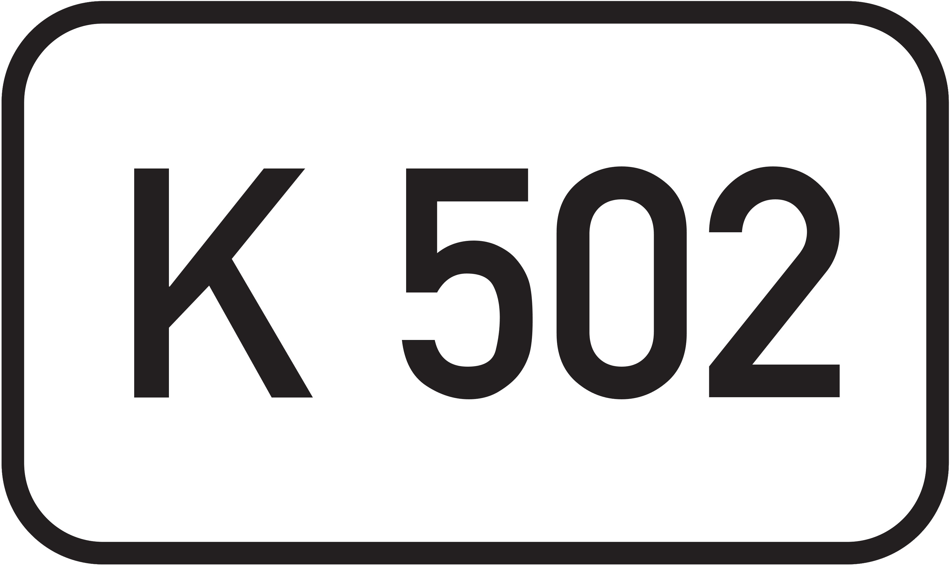 Straßenschild Kreisstraße K 502