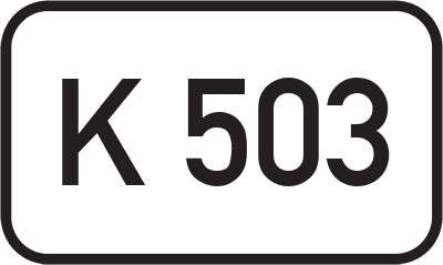 Straßenschild Kreisstraße K 503