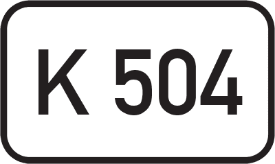 Straßenschild Kreisstraße K 504