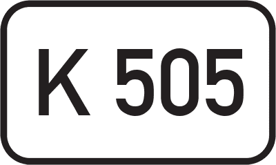 Straßenschild Kreisstraße K 505