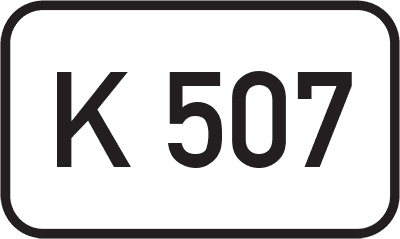 Straßenschild Kreisstraße K 507