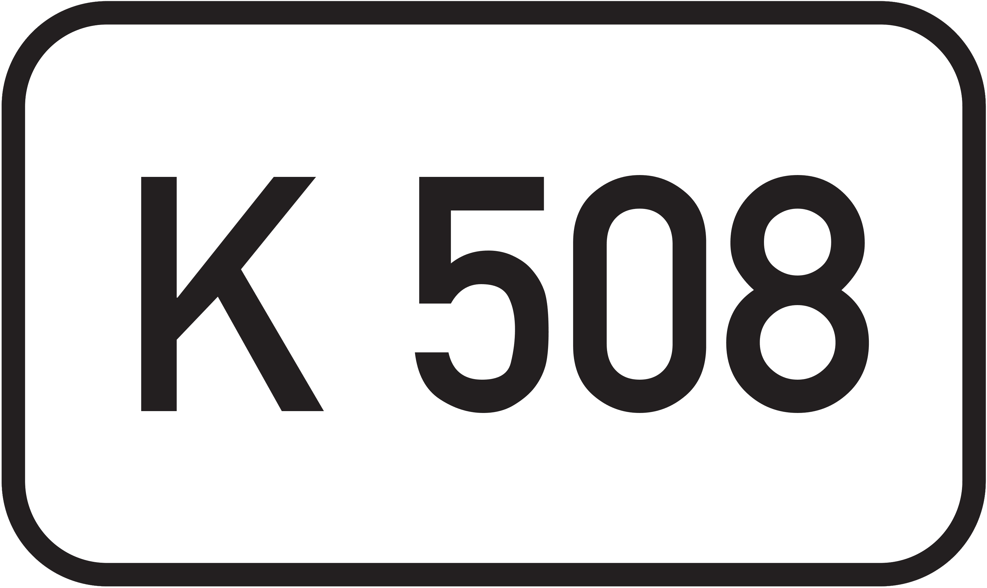 Straßenschild Kreisstraße K 508