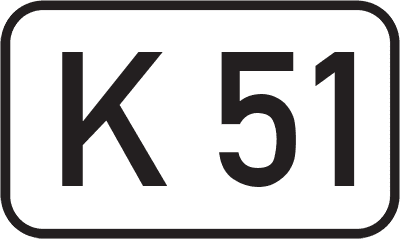 Straßenschild Kreisstraße K 51