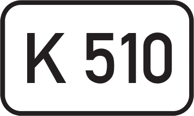 Straßenschild Kreisstraße K 510