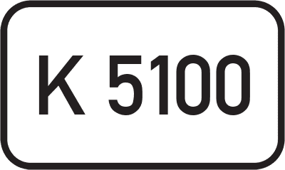 Straßenschild Kreisstraße K 5100