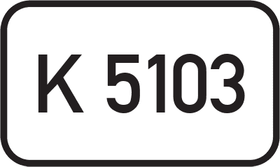 Straßenschild Kreisstraße K 5103