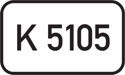 Straßenschild Kreisstraße K 5105