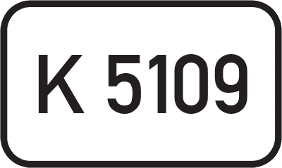 Straßenschild Kreisstraße K 5109