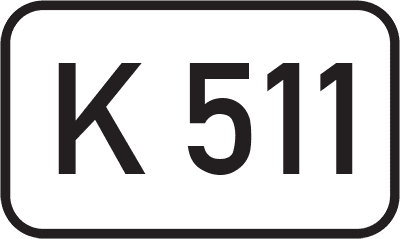 Straßenschild Kreisstraße K 511