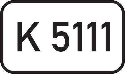 Straßenschild Kreisstraße K 5111