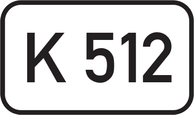 Straßenschild Kreisstraße K 512