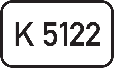 Straßenschild Kreisstraße K 5122