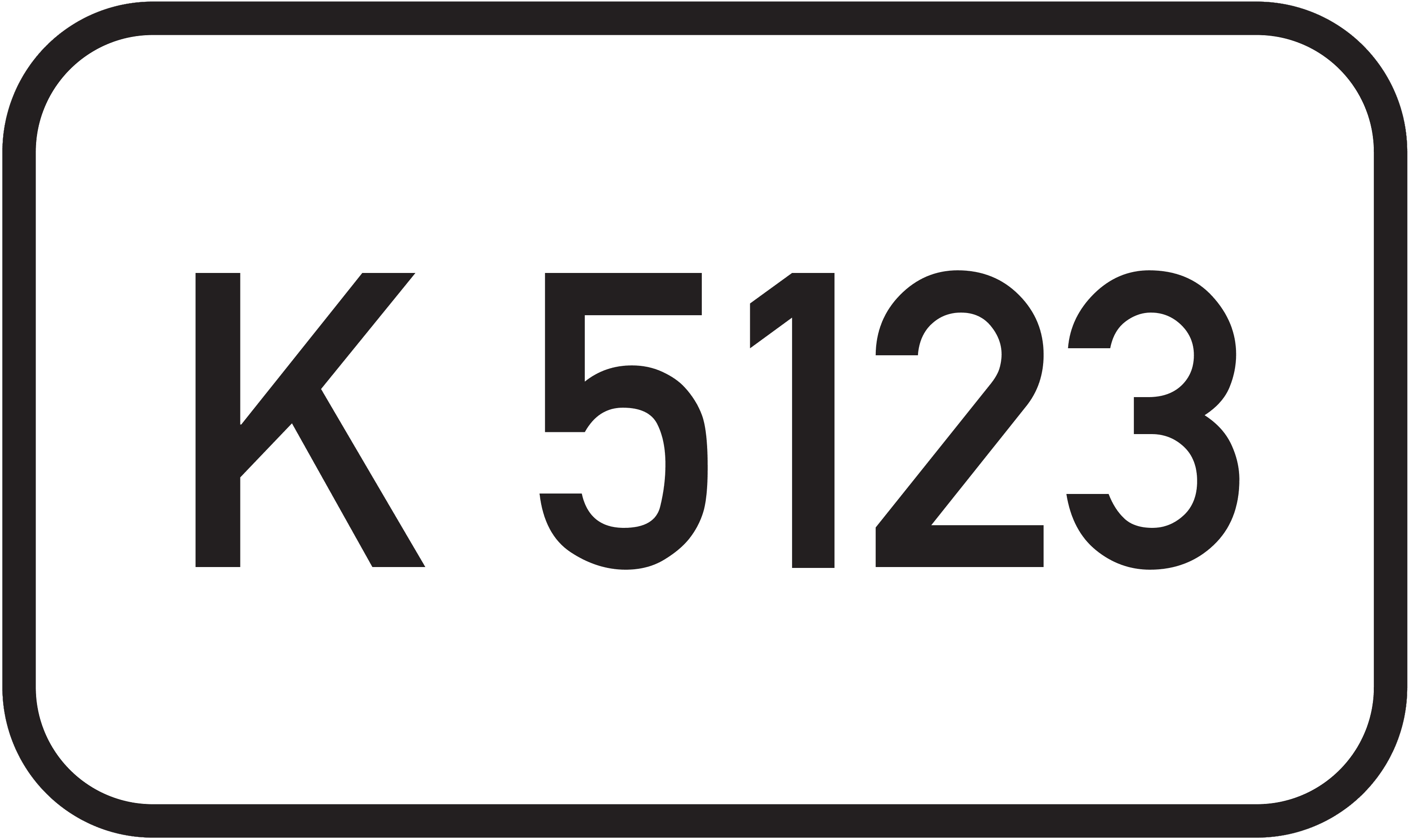 Straßenschild Kreisstraße K 5123