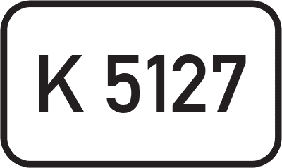 Straßenschild Kreisstraße K 5127