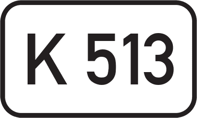 Straßenschild Kreisstraße K 513