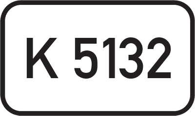 Straßenschild Kreisstraße K 5132