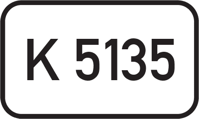 Straßenschild Kreisstraße K 5135