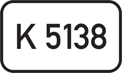 Straßenschild Kreisstraße K 5138